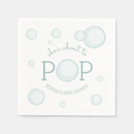 Ongeveer aan Pop Bubbles Baby shower Servet