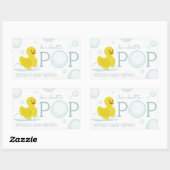 Ongeveer aan Pop Rubber Duck Baby shower Sticker (Vel)