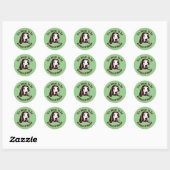Ongeveer een pond ronde sticker (Vel)