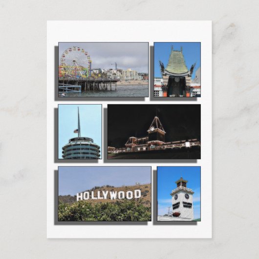 Ongeveer Los Angeles Californië Briefkaart (Voorkant)