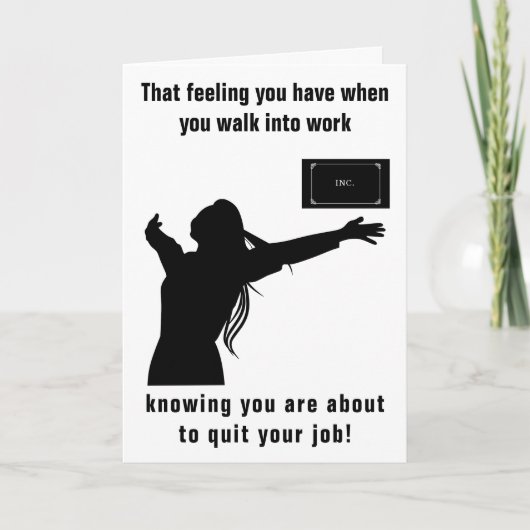 Ongeveer om uw Vrouw van de Baan te beëindigen Kaart (Voorkant)