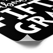 Ongeveer vijfdegraads leraren studenten terug naar poster (Hoek)