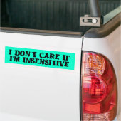 Ongevoelige grappige bumper sticker humor (Op Truck)