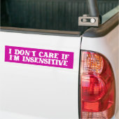 Ongevoelige grappige bumpersticker humor (Op Truck)