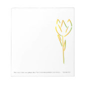 Ongevoerd Flower Notitieblok (Voorkant)