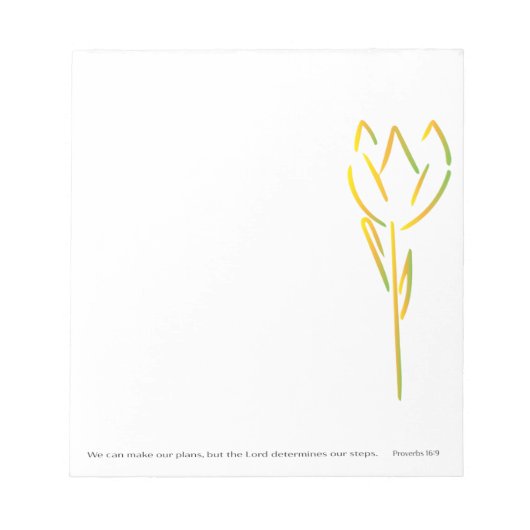 Ongevoerd Flower Notitieblok (Voorkant)