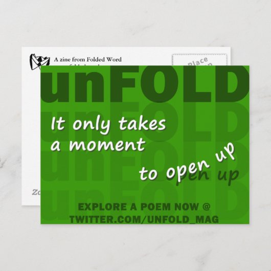 Ongevouwen Briefkaart (Voorkant / Achterkant)