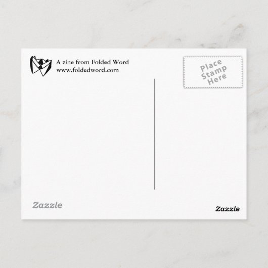 Ongevouwen Briefkaart (Achterkant)