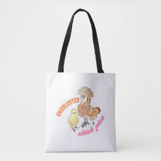 Ongevraagde chick picks Poolse kuikentas Tote Bag
