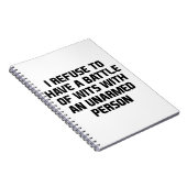 Ongewapende Persoon Notitieboek (Rechterzijde)