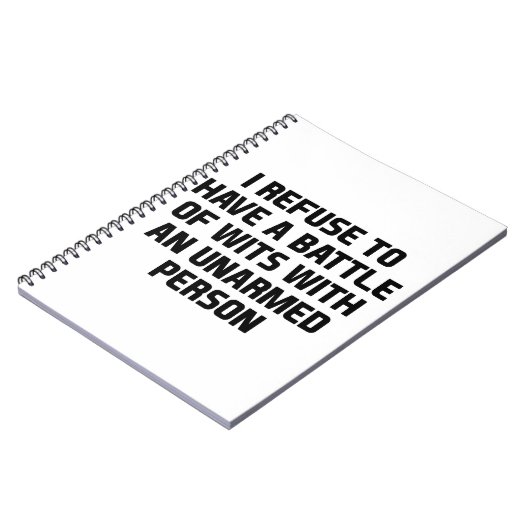 Ongewapende Persoon Notitieboek (Linkerzijde)