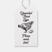 Ongewassen Eieren Kartonnen Stempel - Productlabel Cadeaulabel (Voorkant)