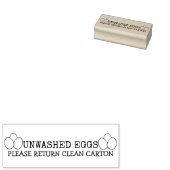 Ongewassen Gewassen Eierkartonnen Rubberstempel (Gestempeld)