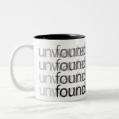 ongewenste < gevonden - Drinkware Tweekleurige Koffiemok (Links)