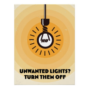 Ongewenste lichten? Zet ze uit Perfect Poster