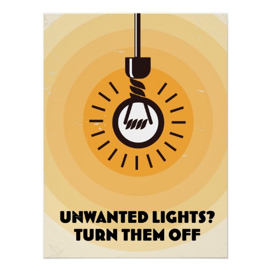 Ongewenste lichten? Zet ze uit Perfect Poster (Voorkant)