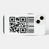 Ongewenste persoon iPhone hoesje (Achterkant horizontaal)