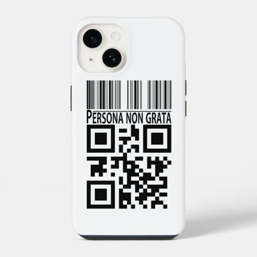 Ongewenste persoon iPhone hoesje (Achterkant)