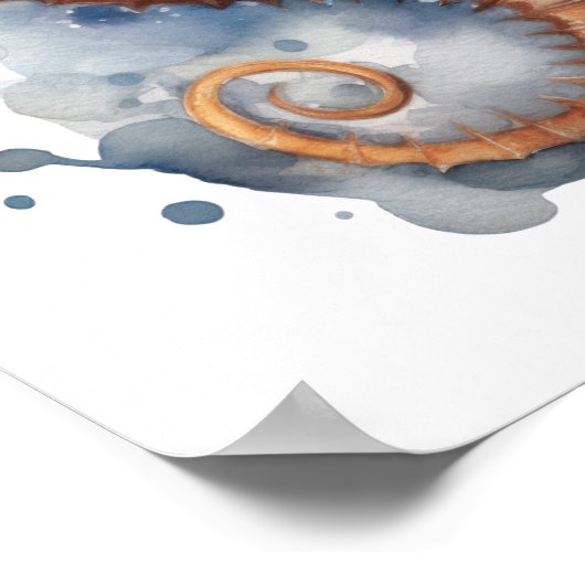 ongewervelde zeepaardjes poster (Hoek)