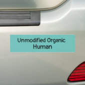 Ongewijzigd biologisch menselijk bumpersticker (Op auto)