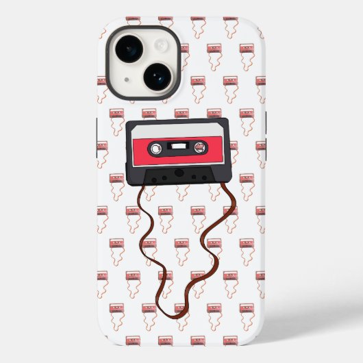 Ongewikkeld Cassettebandje Mixtapeband Retro  Case-Mate iPhone Case (Achterkant)