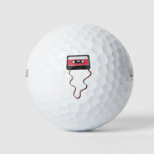 Ongewikkeld Cassettebandje Mixtapeband Retro  Golfballen (Voorkant)