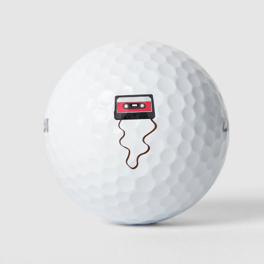 Ongewikkeld Cassettebandje Mixtapeband Retro  Golfballen (Voorkant)