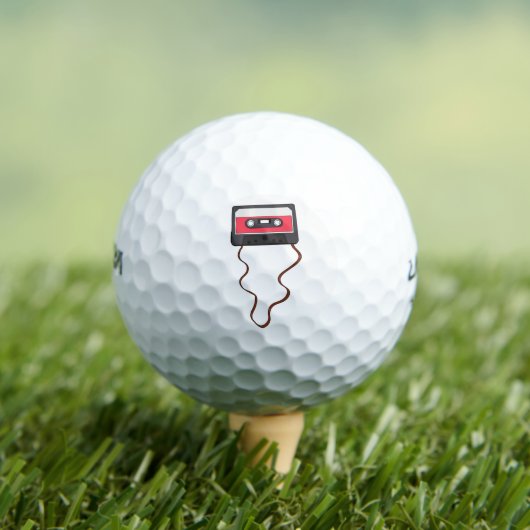 Ongewikkeld Cassettebandje Mixtapeband Retro  Golfballen (Insitu Shirt)