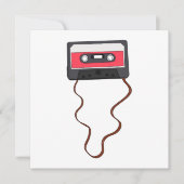 Ongewikkeld Cassettebandje Mixtapeband Retro  Kaart (Voorkant)