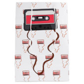 Ongewikkeld Cassettebandje Mixtapeband Retro  Medium Cadeauzakje (Achterkant)