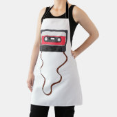 Ongewikkeld Cassettebandje Mixtapeband Retro  Schort (Insitu)