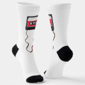 Ongewikkeld Cassettebandje Mixtapeband Retro Sokken (Gebogen)