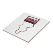 Ongewikkeld Cassettebandje Mixtapeband Retro  Tegeltje (Zijkant)