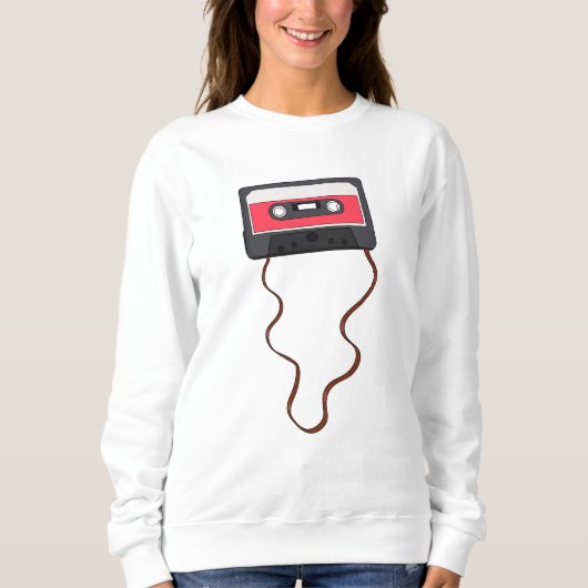 Ongewikkeld Cassettebandje Mixtapeband Retro  Trui (Voorkant)