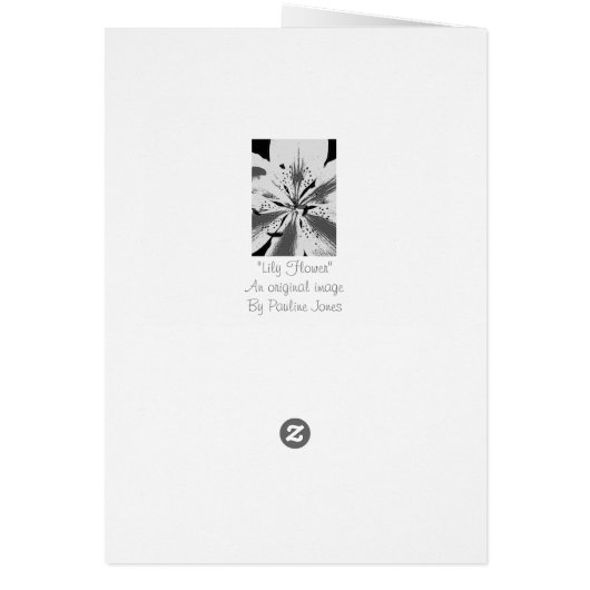 ongewone abstracte bloem (Achterkant)