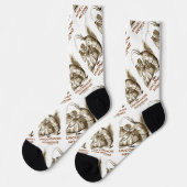 Ongewone onzin (kreeft Quadrille Wonderland) Sokken (Links)