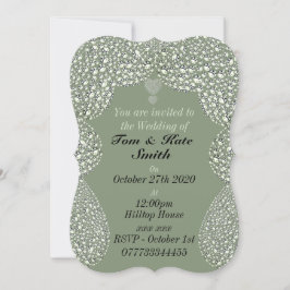 Ongewone Rhinestone gepersonaliseerde bruiloft uit Kaart
