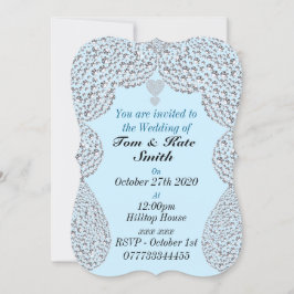Ongewone Rhinestone gepersonaliseerde bruiloft uit Kaart