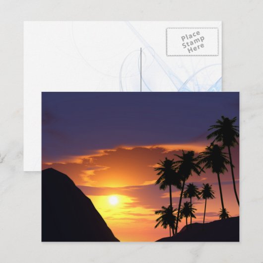 Ongewoon Briefkaart van bestemming (Voorkant / Achterkant)