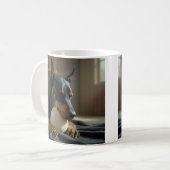 Ongewoon Doberman-ei Koffiemok (Voorkant links)