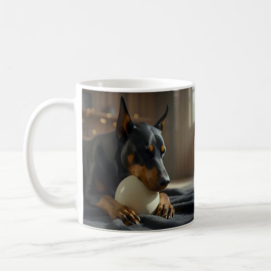 Ongewoon Doberman-ei Koffiemok (Links)