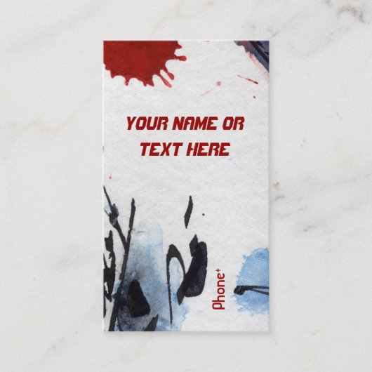  ongewoon modern Abstract Visitekaartje (Voorkant)