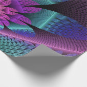 Ongewoon patroon Kleurrijke Fantasie Bloem Fractal Cadeaupapier (Hoek)