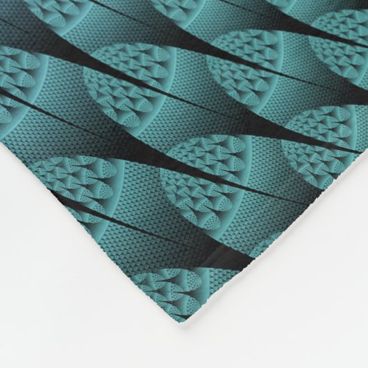 Ongewoon patroon Kleurrijke Fantasie Bloem Fractal Fleece Deken (Hoek)