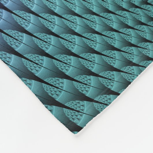 Ongewoon patroon Kleurrijke Fantasie Bloem Fractal Fleece Deken (Hoek)