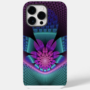 Ongewoon patroon Kleurrijke Fantasie Bloem Fractal iPhone 14 Pro Max Hoesje