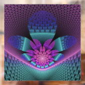 Ongewoon patroon Kleurrijke Fantasie Bloem Fractal Raamsticker (Vel 2)