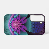 Ongewoon patroon Kleurrijke Fantasie Bloem Fractal Samsung Galaxy Hoesje (Achterkant horizontaal)