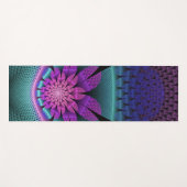 Ongewoon patroon Kleurrijke Fantasie Bloem Fractal Yogamat (Voorkant (horizontaal))