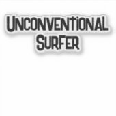 Ongewoon sticker voor surfers (Voorkant)